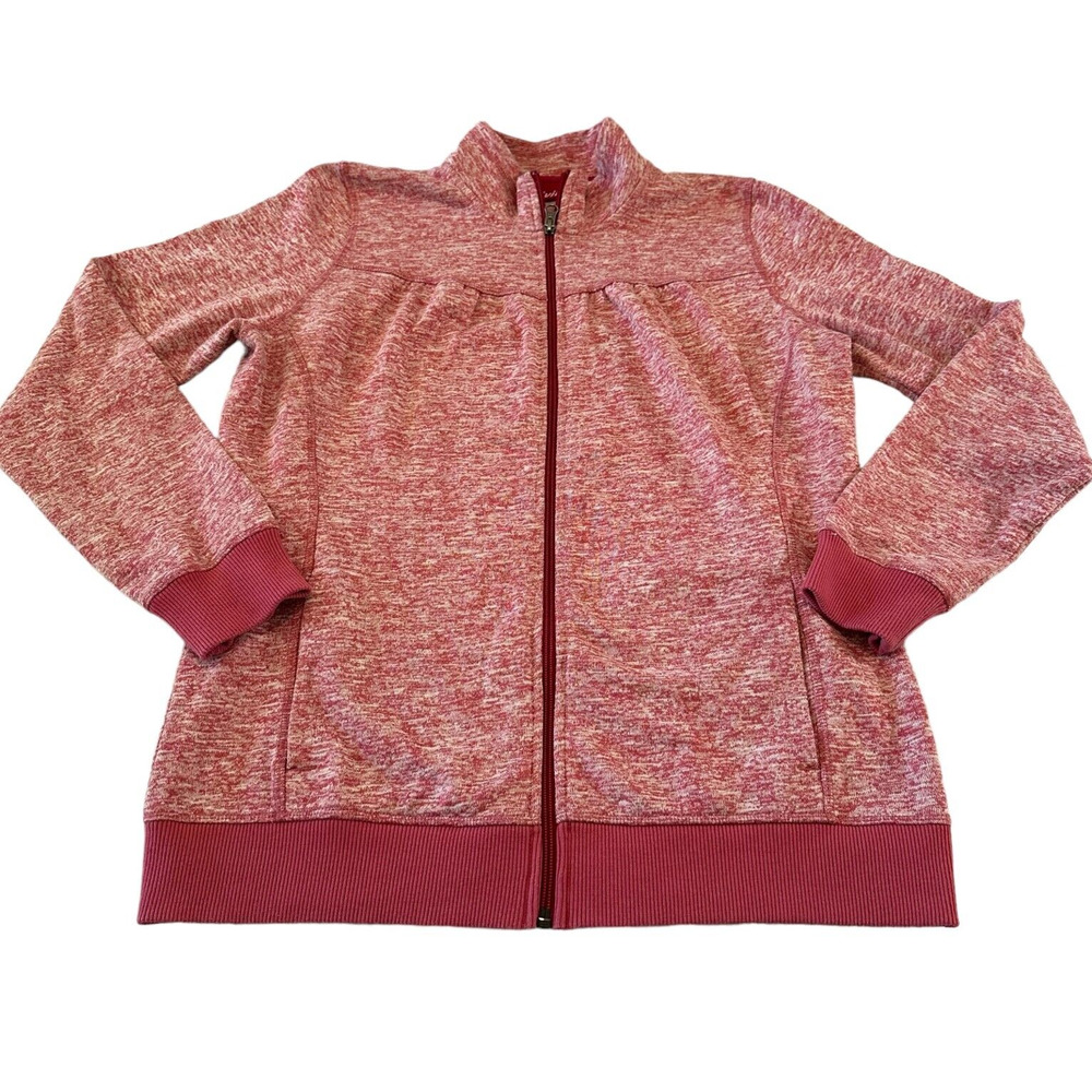 Crivit Jacket Women’s‎ Size Medium Red Full Zip Knitted Sweater Outdoor Jogging